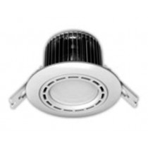 7W LED Einbau Downlight weiß rund Warm Weiss / 2700-3200k 630lm 230VAC 120Grad