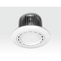 7W LED Einbau Downlight weiß rund dimmbar Warm Weiss / 2700-3200k 630lm 230VAC 120Grad -Ausstellungsstück mit kleinen Schönheitsfehler