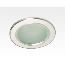 6W LED Einbau Downlight Aluminium gebürstet rund Warm Weiß / 2500-3300K 480lm 230VAC 120Grad