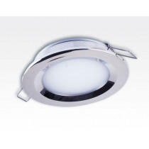 6W LED Einbau Downlight Edelstahl rund Neutral Weiß 1,5m Kabel / 4000-4500K 450lm 24VDC IP65 120Grad