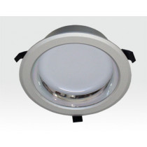 20W LED Einbau Downlight silber rund Neutral Weiß / 4000-4500K 1600lm 230VAC IP44 120Grad
