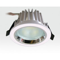 3W LED Einbau Downlight weiß rund Warm Weiß / 2700-3200K 180lm 230VAC IP44 120Grad