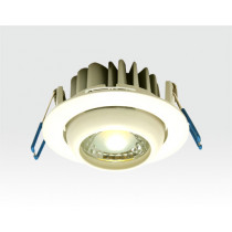 5W LED Einbau Downlight weiß rund Warm Weiß / 2700-3200K 300lm 230VAC IP44 120Grad