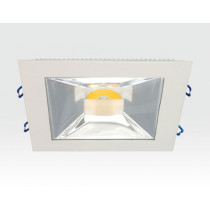15W LED Einbau Downlight weiß quadratisch Warm Weiß / 2700-3200K 975lm 230VAC IP40 120Grad
