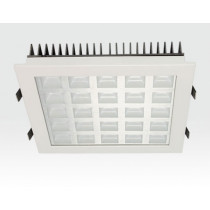 25W LED Einbau Downlight weiß quadratisch Warm Weiß / 2700-3200K 1625lm 230VAC IP40 120Grad