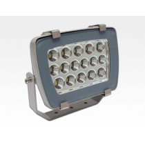 16W LED Strahler Neutral Weiss 1280lm 60Grad / 4000-4500K IP65 230VAC 210x175x115mm