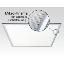 36W LED Paneel Tageslicht Weiß dimmbar mit micro prismatik / 2580lm 110Grad 620x620mm 230VAC