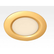 6W LED Paneel gold rund Warm Weiss dimmbar 400lm 120 Grad / 2700-3200K D110mm 230VAC
