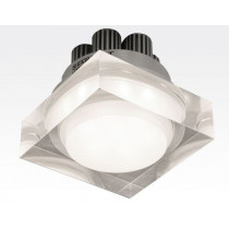 7W LED Einbau Downlight quadratisch dimmbar Neutral Weiß / 4000-4500K 700lm 230VAC IP44 110Grad