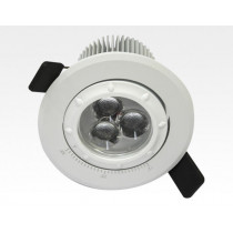 7W LED Fokus Einbauspot weiß rund Neutral Weiß / 4000K 450lm 230VAC 12-38Grad
