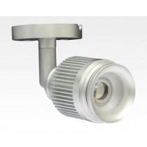 4W LED Fokus Mini Spot mit Halterung silber rund Neutral Weiß / 4000K 220lm 230VAC 25-65Grad