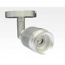 4W LED Fokus Mini Spot mit Halterung silber rund Warm Weiß / 3000K 220lm 230VAC 21-71Grad