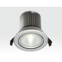 18W LED Spot silber frosted Neutral Weiß / 900lm IP44 230VAC