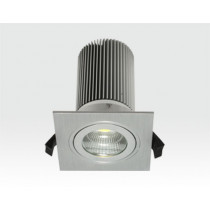13W LED Einbau Leuchte silber Neutral Weiß / IP44 230VAC
