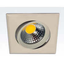 3W LED Einbau Spotleuchte weiß quagratisch Warm Weiß / 2700-3200K 180lm 230VAC IP44 65Grad