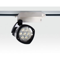 7W LED Schienen Leuchte dimmbar für Ein-Phasen Schienen / weiß Neutral Weiss 674lm 25Grad 230VAC