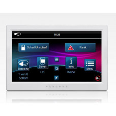 Bedienteil BUS TouchDisplay 7" weiß  / EN50131 Grad3 EVO MG5 SP