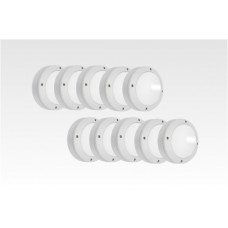 10er Pack 3W LED Wand/Deckenleuchte weiss rund Tageslicht Weiß  6000-6500K 450lm 230VAC IP54 120Grad