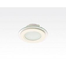 6W LED Einbau Downlight weiß rund dimmbar Neutral Weiß / 4200-4700K 480lm 230VAC IP44 110Grad