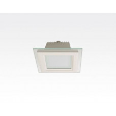 6W LED Einbau Downlight weiß quadratisch dimmbar Warm Weiß / 2700-3200K 450lm 230VAC IP44 110Grad