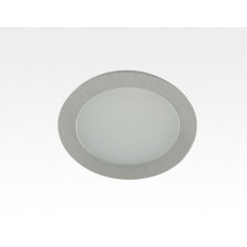 6W LED Einbau Downlight silber rund Warm Weiß / 2500-3300K 480lm 230VAC 120Grad