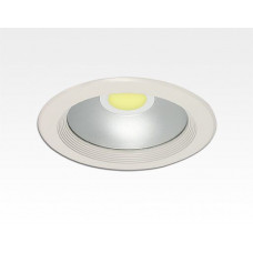 8W LED Einbau Downlight weiß rund Neutral Weiß / 4000-4500K 480lm 230VAC IP44 120Grad