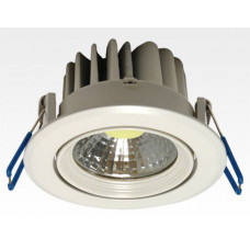 3W LED Einbau Downlight weiß rund Warm Weiß / 2700-3200K 180lm 230VAC IP44 120Grad