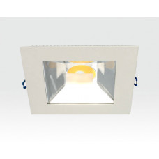 10W LED Einbau Downlight weiß quadratisch Warm Weiß / 2700-3200K 650lm 230VAC IP40 120Grad