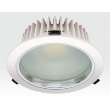 20W LED Einbau Downlight weiß rund Warm Weiß / 2700-3200K 1200lm 230VAC IP44 120Grad