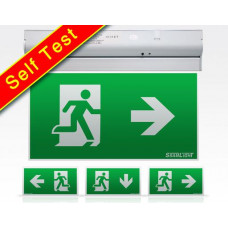 LED Fluchtwegleuchte ohne Piktogramm mit Selbsttest - 24m / EN60598-1 2-22A 16LEDs > 3h 2,8W
