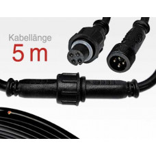 5m Anschlusskabel IP67 Easy Stecker RGB 4-polig / female to male für LTSPSC/RLSC-Serie