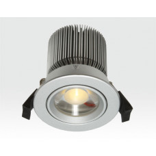 10W LED Spot silber klar Neutral Weiß / 650lm IP44 230VAC