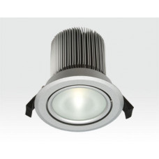 18W LED Spot silber frosted Neutral Weiß dimmbar / 900lm IP44 230VAC