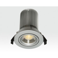 15W LED Spot silber klar Warm Weiß / 750lm IP44 230VAC