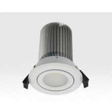15W LED Spot silber frosted Warm Weiß dimmbar / 750lm IP44 230VAC