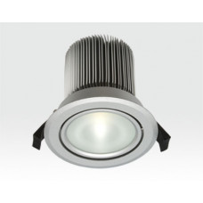 18W LED Spot silber frosted Warm Weiß / 900lm IP44 230VAC