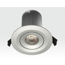 15W LED Einbau Leuchte silber Warm Weiß / IP44 230VAC