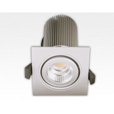 13W LED Einbau Leuchte silber Warm Weiß dimmbar / IP44 230VAC