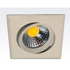 3W LED Einbau Spotleuchte weiß quagratisch Warm Weiß / 2700-3200K 180lm 230VAC IP44 65Grad