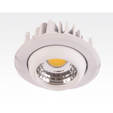 3W LED Einbau Spotleuchte weiß rund Warm Weiß / 2700-3200K 180lm 230VAC IP44 65Grad
