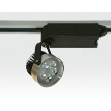 5W LED Schienen Leuchte für Ein-Phasen Schienen 30Grad / silber Neutral Weiss 300lm 230VAC