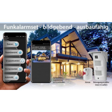 Smart Paket Aussenbewegungsmelder mit integrierter Kamera / App Steuerung Netzwerk Verbindung 