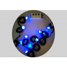 10 Stück LED Leuchten-Garten-Treppen-Beleuchtung-Terrassen Farbe mit Controller und Netzteil