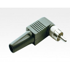 RCA Male Solderless Type, W/Spring, Right Angle