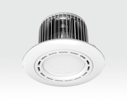 7W LED Einbau Downlight weiß rund dimmbar Warm Weiss / 2700-3200k 630lm 230VAC 120Grad -Ausstellungsstück mit kleinen Schönheitsfehler