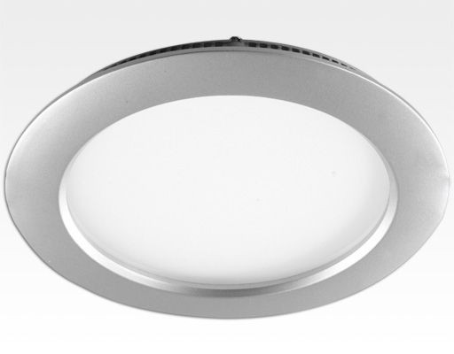 18W LED Paneel silber rund Neutral Weiss dimmbar / D225mm 230VAC