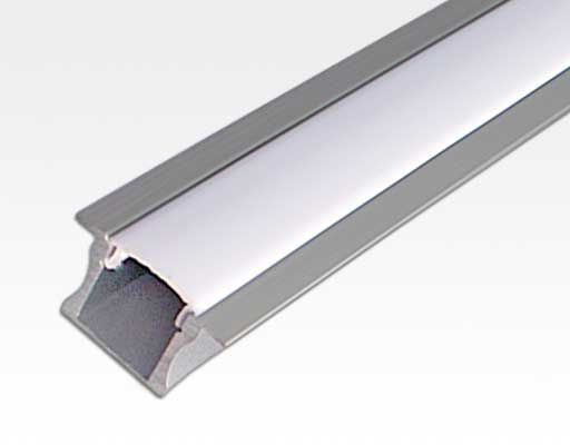 Aluminium Profil 1 m / für LED Lichtbänder max. 10x4,5mm