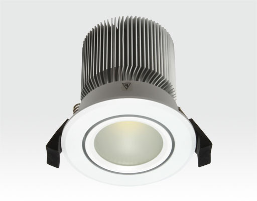 10W LED Spot weiß frosted Warm Weiß / 650lm IP44 230VAC