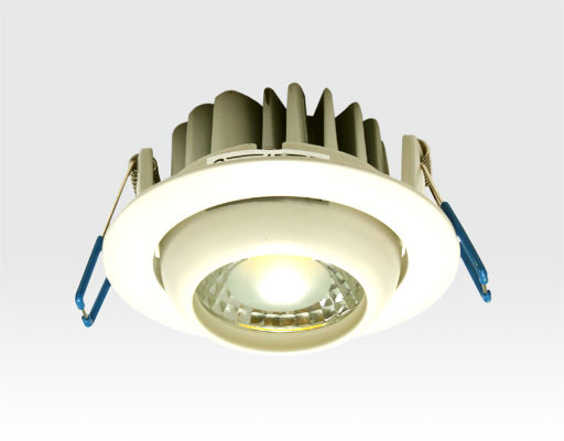 5W LED Einbau Spotleuchte weiß rund Neutral Weiß / 4000-4500K 300lm 230VAC IP44 65Grad