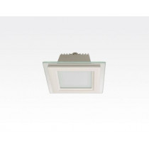 6W LED Einbau Downlight weiß quadratisch dimmbar Neutral Weiß / 4200-4700K 480lm 230VAC IP44 110Grad